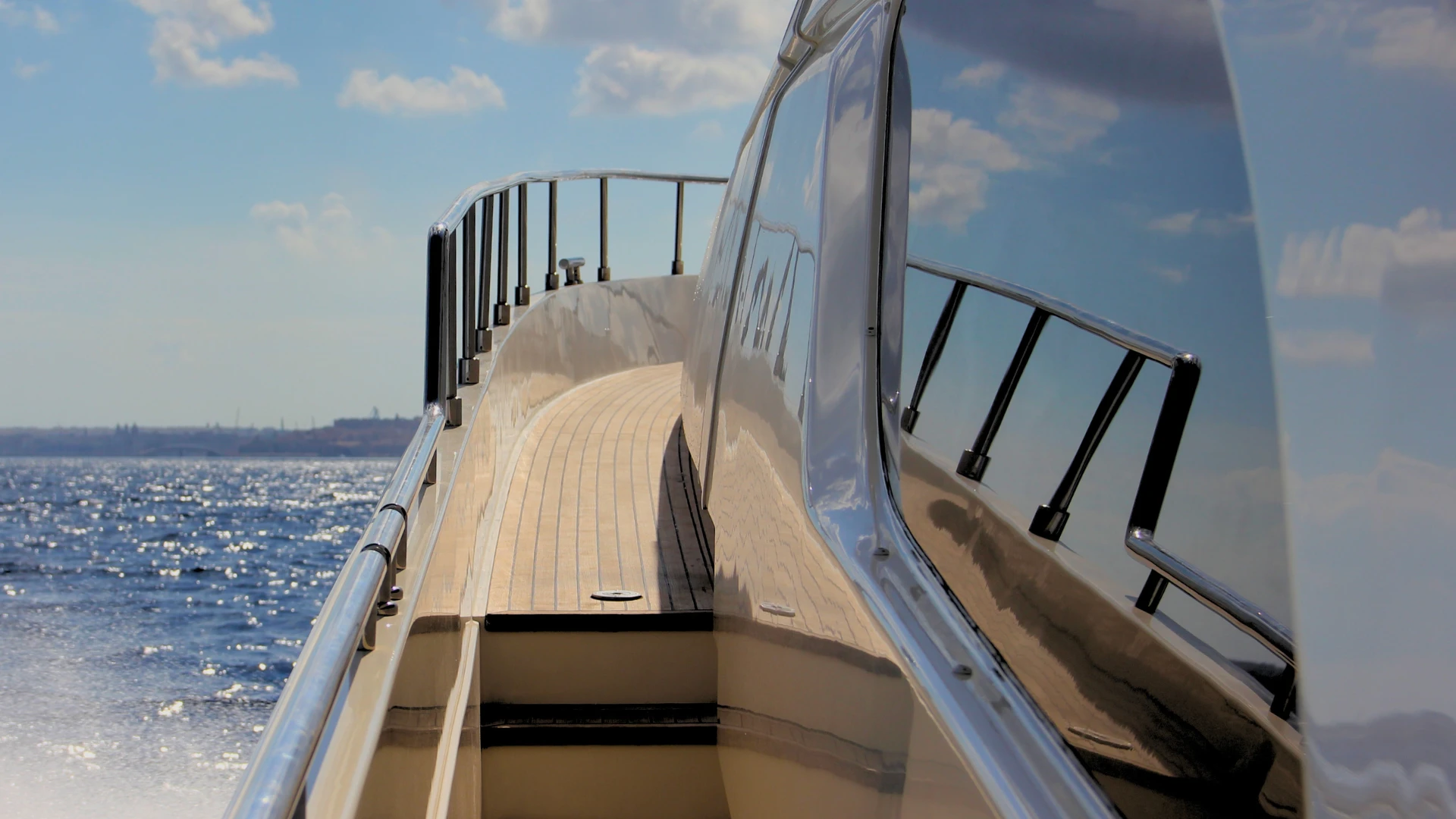 Yacht on the water